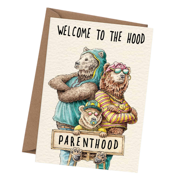 Bewilderbeest - Parenthood Card - New Baby Card - New Parents Card