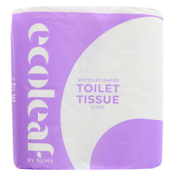 Ecoleaf Toilet Tissue - 4 pack (Compostable Packaging)