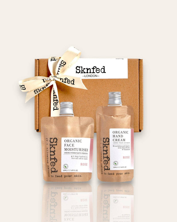 Sknfed - FACE MOISTURISER AND HAND CREAM GIFT SET ROSE