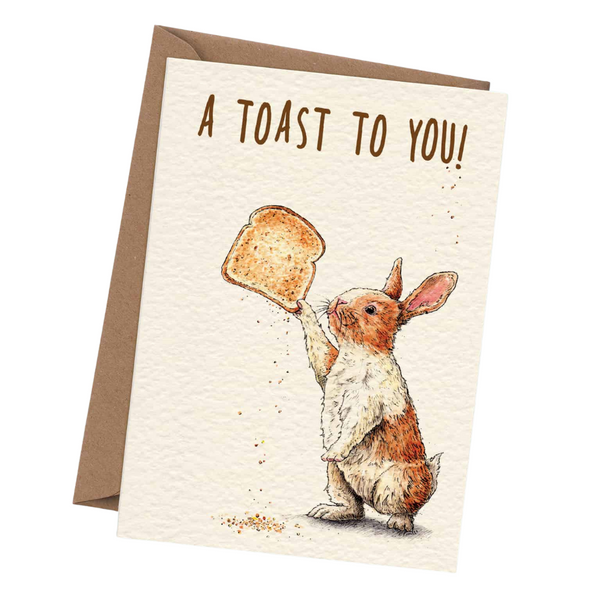 Bewilderbeest - A Toast To You Card - Birthday Card