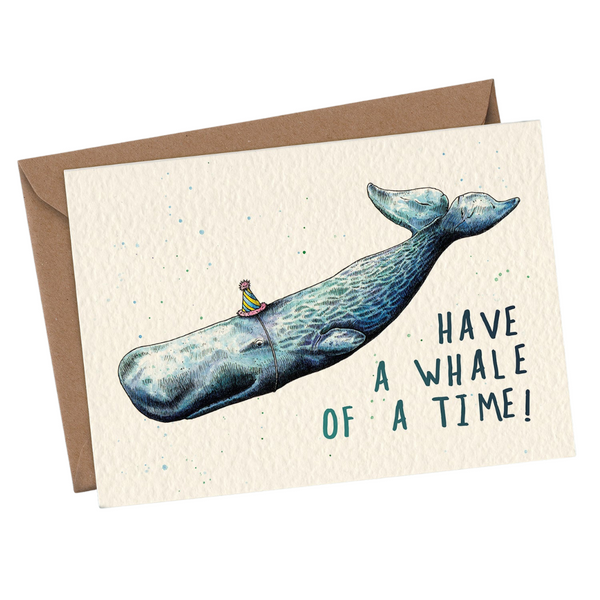 Bewilderbeest - Whale Of A Time Card - Birthday Card