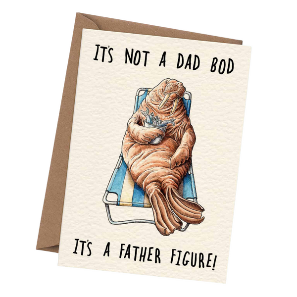 Bewilderbeest - Dad Bod Card - Father's Day Card