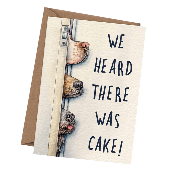 Bewilderbeest - Heard There Was Cake Card - Birthday Card