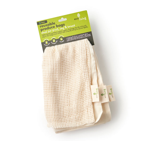 Reusable Produce Bags - 3 pack