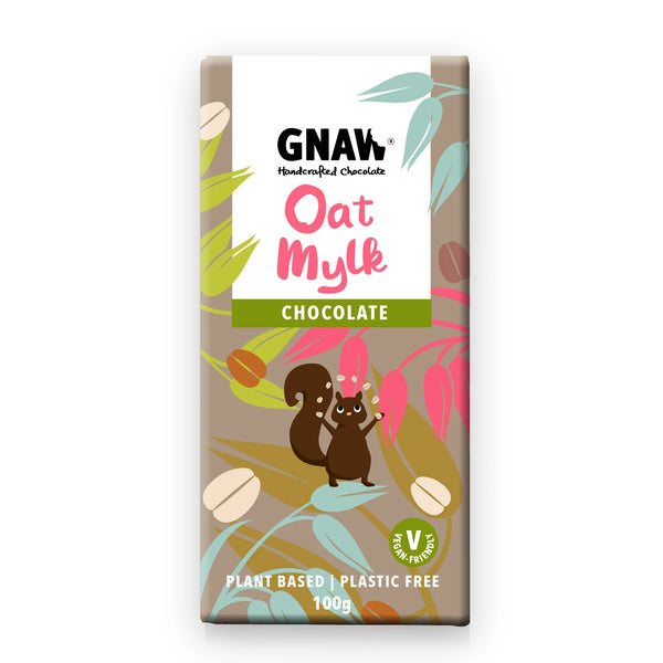 Vegan Oat Mi!lk Chocolate Plant Based Bar, Gnaw