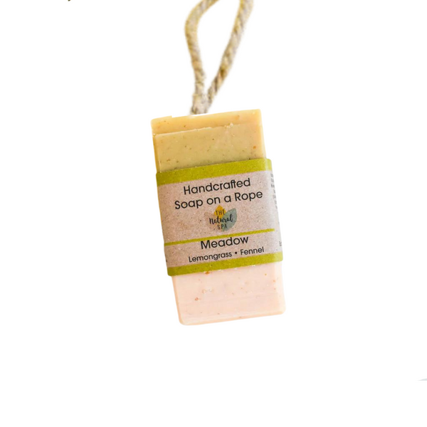 The Natural Spa Cosmetics, Meadow Soap On A Rope, 100g