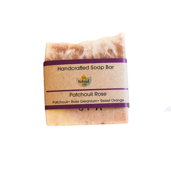 The Natural Spa Cosmetics, Patchouli Rose Cold Process Soap, 100g