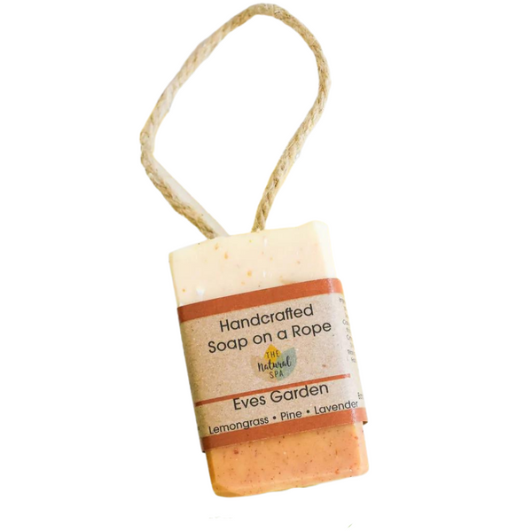 The Natural Spa Cosmetics, Eves Garden Soap On A Rope, 100g