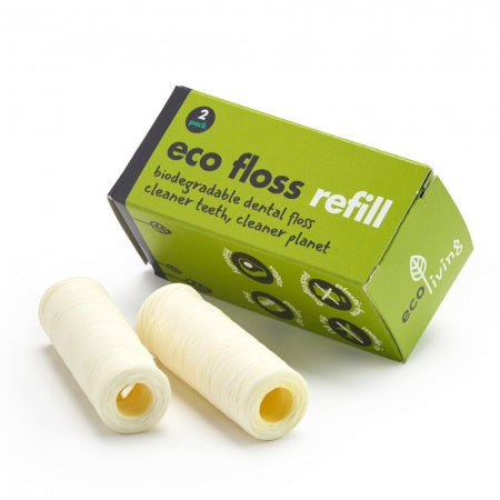 Eco Floss Refill (2 pack) biodegradable dental floss, vegan