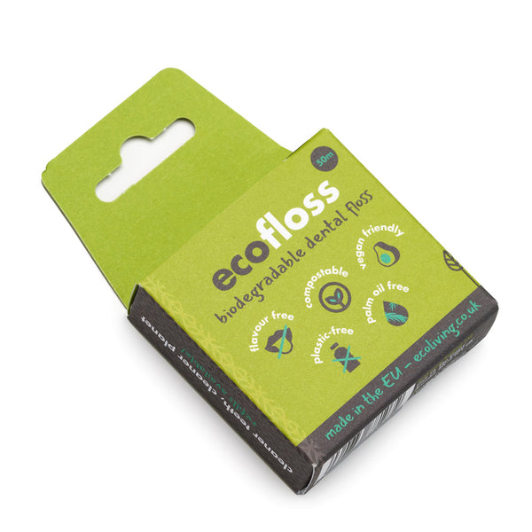 Ecofloss, biodegradable dental floss, vegan 50m