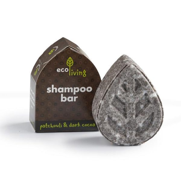 EcoLiving Shampoo Bar - Soap Free, Patchouli & Dark Cocoa